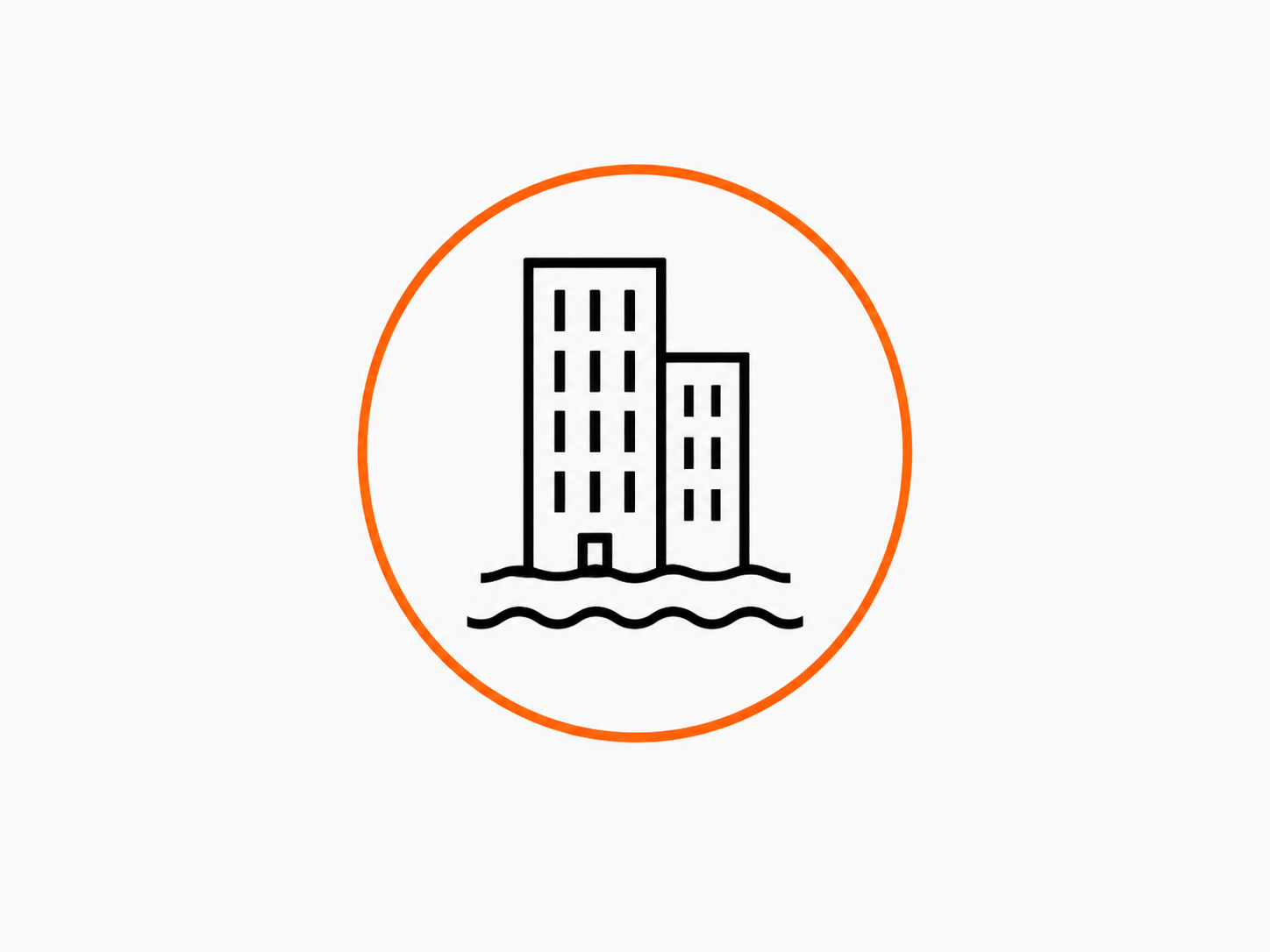 icon representing gold coast chicago highrise