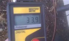 Moisture-Meter Readings photo from the EIFS sample inspection report