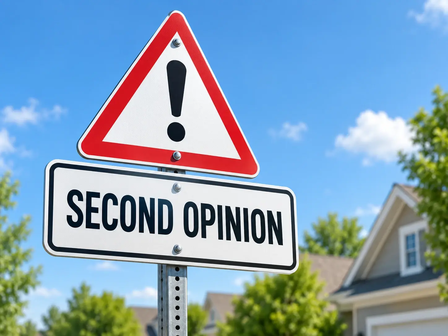 Second opinion sign